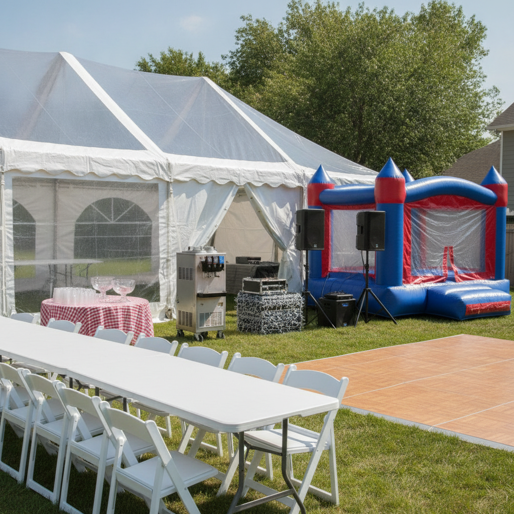 Party Equipment Rentals - No Face and No Text